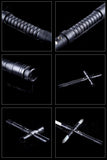 Cross Heavy Sword Stick Force Heavy Dueling Led Lightsaber With Foc Lock Up Metal Hilt Blaster Sound Children Gift Lightsaber