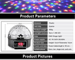 9 Colors 27W Crystal Magic Ball Led Stage Lamp 21 Mode Disco Laser Light Party Lights Sound Control