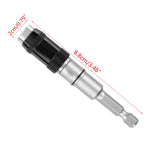 Magnetic Pivoting Bit Tip Holder Swivel Screw Drill Tip with 20° Pivot Mode, Quick Change Locking Bit Ho