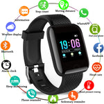 Digital smartwatch with blood pressure monitor heart rate and physical activity tracking