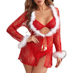 Christmas sexy lace erotic pajamas