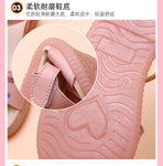 Sandals Girls Version CoreEnne Princess Shoes with Soft Soles ETé New Style Grand GarçOn Little Girl Student Beach Shoes