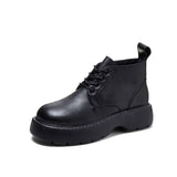 Comfortable women's high-top Martin boots Vintage casual cowhide boots