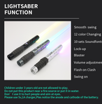 Duel lightsaber, 12 color changes, 10 sets of sounds, FOC lock lightsaber TSK-E01golds