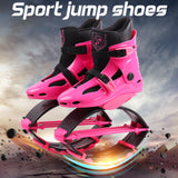 Women Kangaroo Jumping Shoes Outdoor Bounce Boots Sports Sneakers Jump Shoes Fitness Shoes For Girls Pink Size 17/18