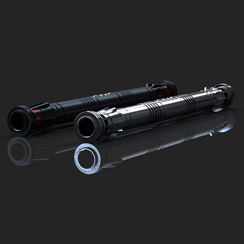 Sabre laser lame de duel lourde avec Force FX Laser à double tranchant en métal son épée lumineuse Collection Cosplay jouets cadeau